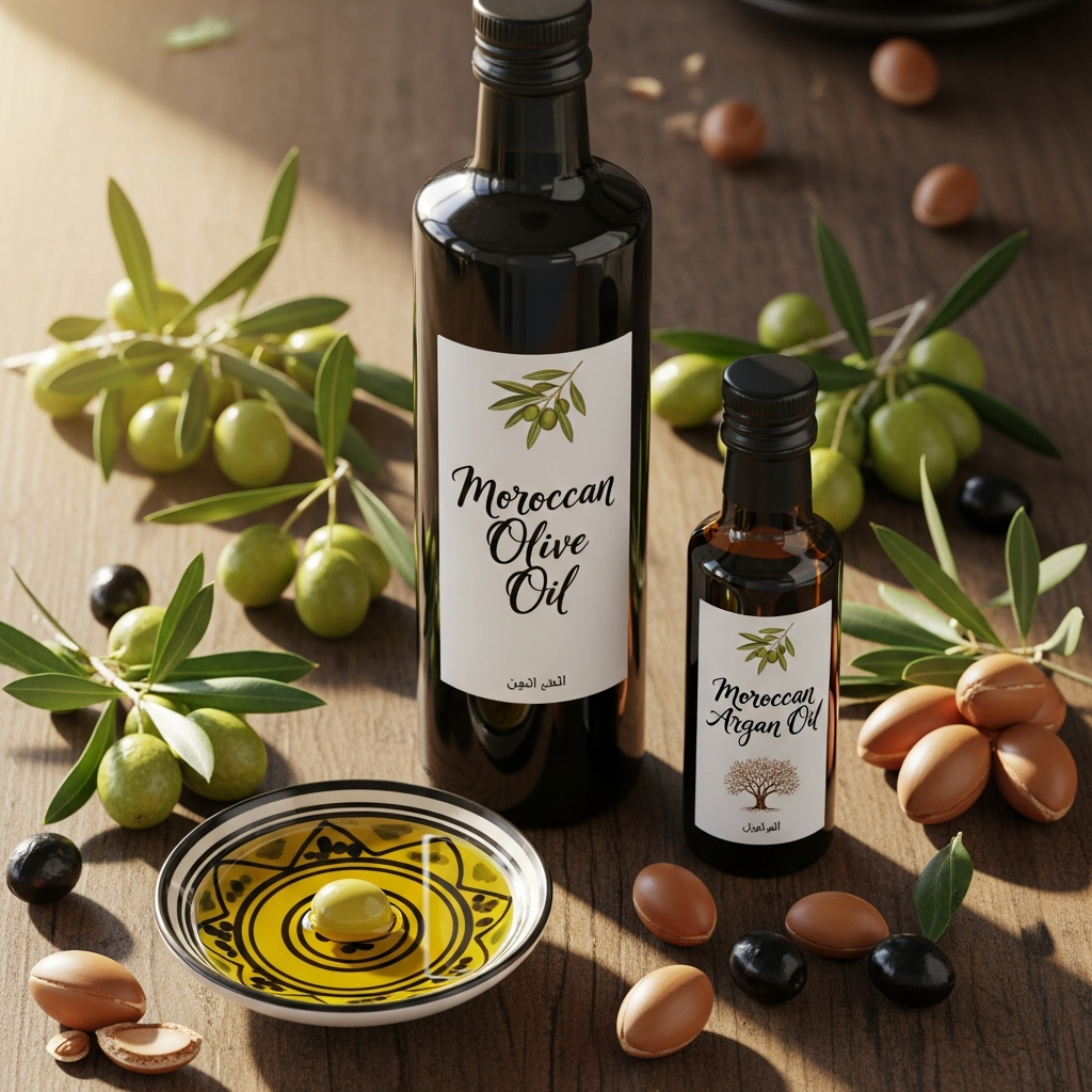 Produits de la collection Huiles d'olive et d'argan du Maroc sur Wedina