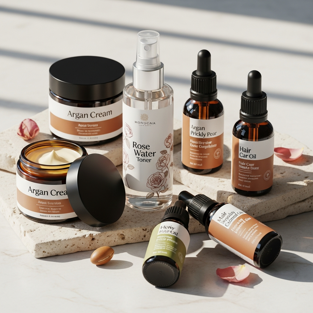 Produits de la collection Soins de la peau et des cheveux du Maroc sur Wedina